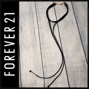 F21 longline choker necklace NWOT